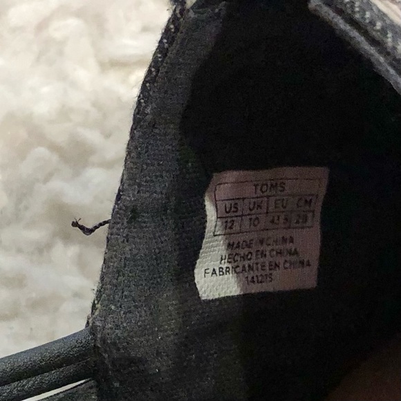 Toms Huarache Alpargata Woven Leather Espadrille Slip On Shoes Black White 12 - Picture 10 of 10